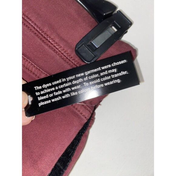 DENIM & CO 5XL Comfy Knit Pull-on Burgundy Denim w/ Black Velvet Stipe NEW (B9) - Picture 6 of 7